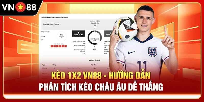 Kèo 1x2 VN88 - Hướng Dẫn Phân Tích Kèo Châu Âu Dễ Thắng