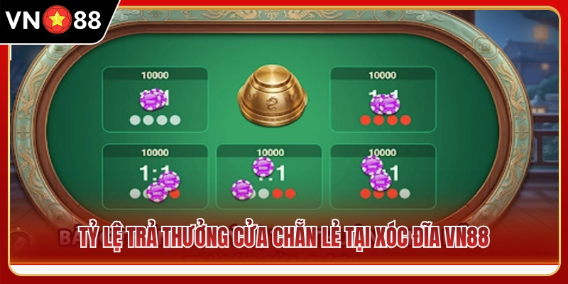 Mức ăn tiền cược trong xóc đĩa VN88 
